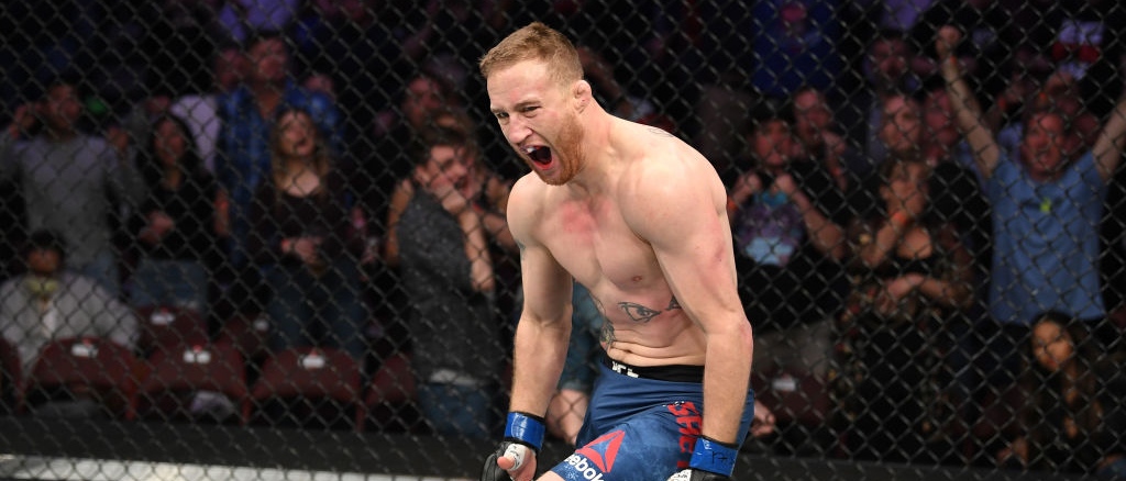 Justin Gaethje Celebration