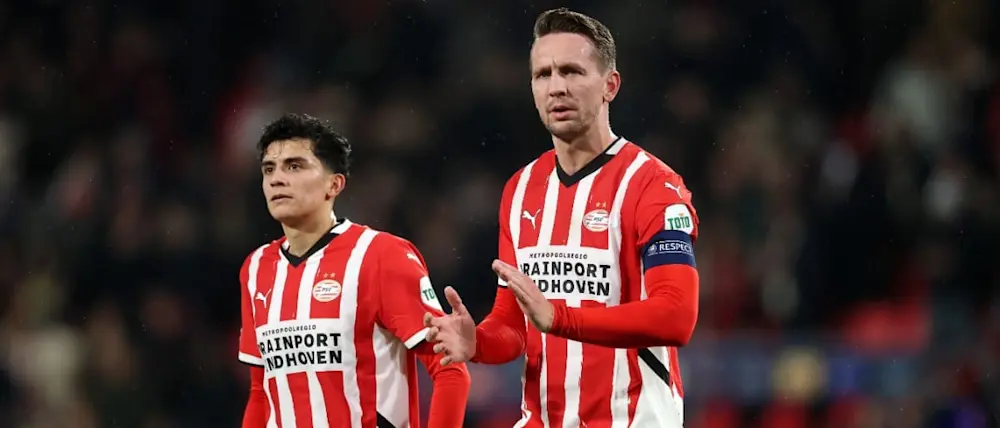 football 2025 champions league psv de jong celebration
