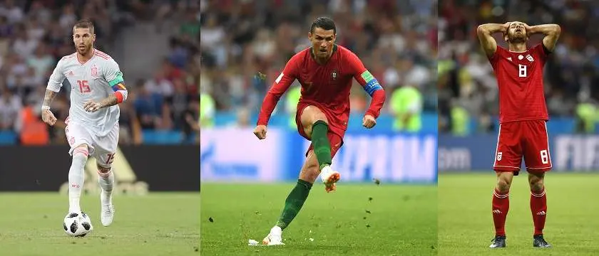 r football worldcup port spain iran second