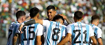 football 2023 internacional argentina players celebration