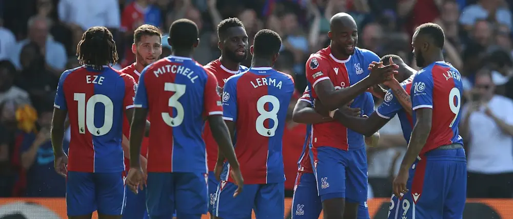 football 2023 premier league crystal palace players celebration