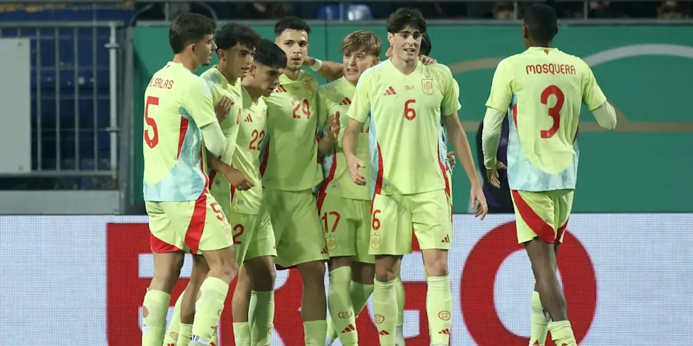 international u21 european spain away goal celebration