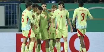 international u21 european spain away goal celebration