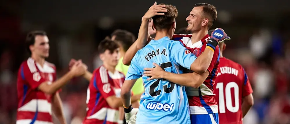 2024 football ligahypermotion granada celebration post match