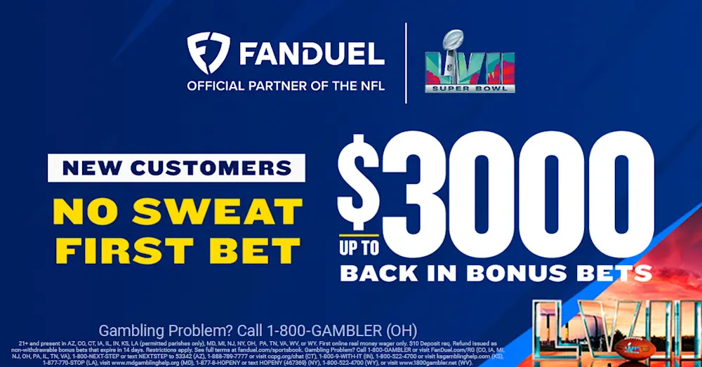 FanDuel $3000 No Sweat Bet 