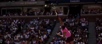tennis us open alcaraz serve 2025