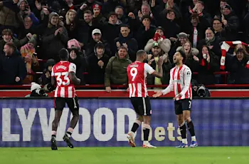 Brentford 2026 Goal Celebration