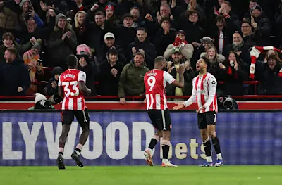 Brentford 2026 Goal Celebration