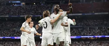 2024 football champions league real madrid goal celebration rudiger