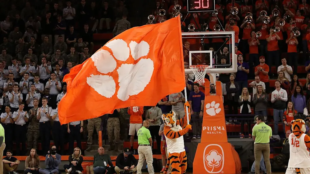 Clemson basketball mascot and logo