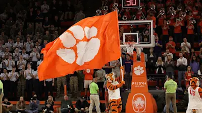 Clemson basketball mascot and logo
