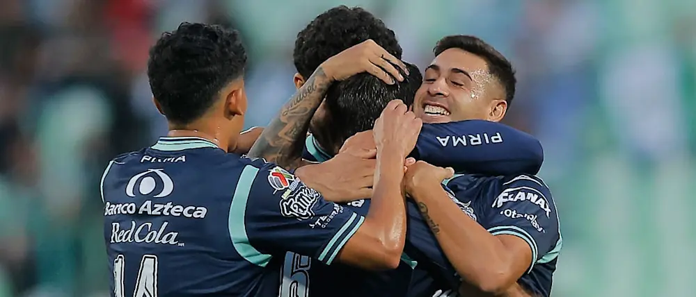 football 2025 mexico liga mx puebla goal celebration