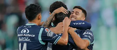 football 2025 mexico liga mx puebla goal celebration