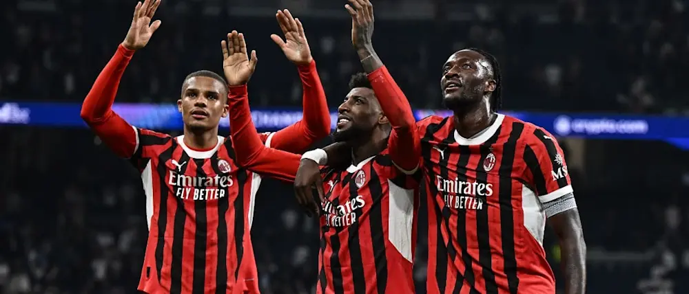 football 2024 champions league ac milan bernabeu goal celebration