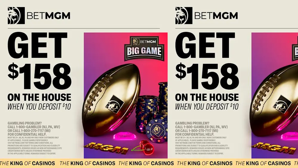 BetMGM Casino $158 On The House
