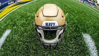 Navy football helmet