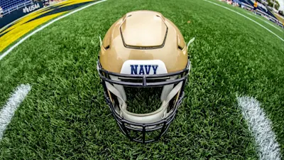 Navy football helmet