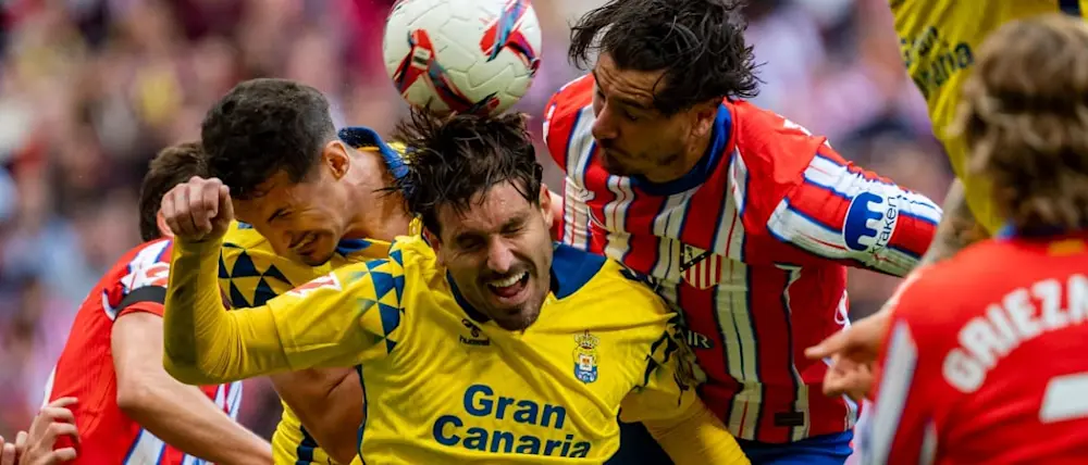 football 2024 spain liga ea sport las palmas atletico de madrid ball possesion
