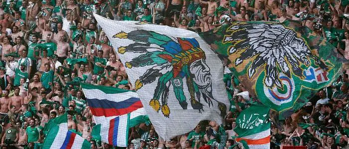 r football europ league rapid vienna fans