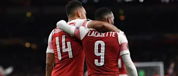 r football arsenal hero lacazette aubameyang 2019
