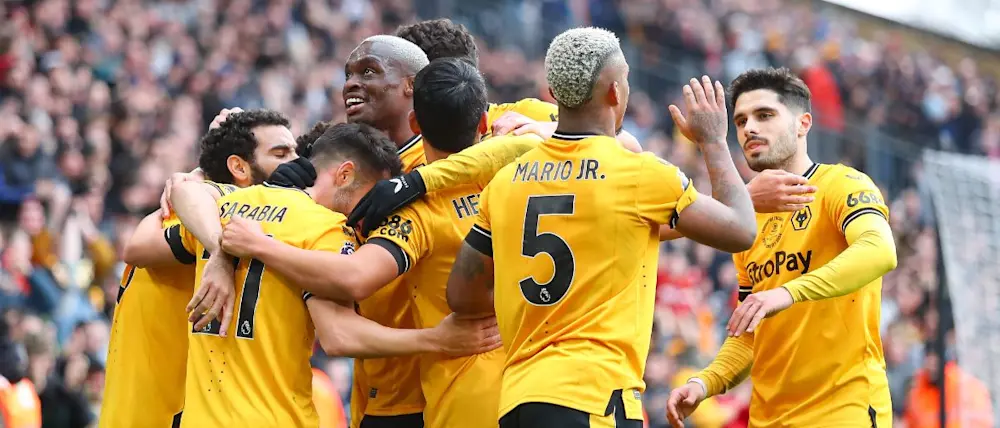 football 2024 premier league wolverhampton players celebration