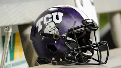 TCU Purple Football Helmet