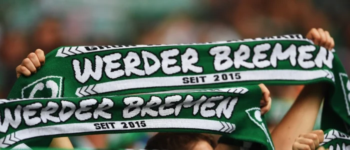 r football bundesliga bremen fans scarf