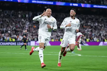 Mbappe and Bellingham goal celebration