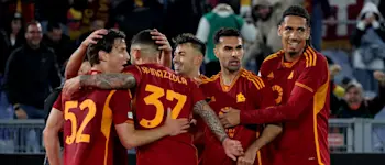 football 2024 seriea roma players celebration