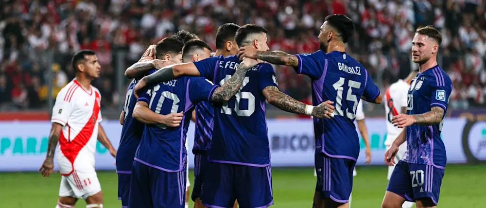 football 2023 international argentina players celebration