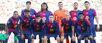 football 2024 spain liga ea sport fc barcelona prematch team photo