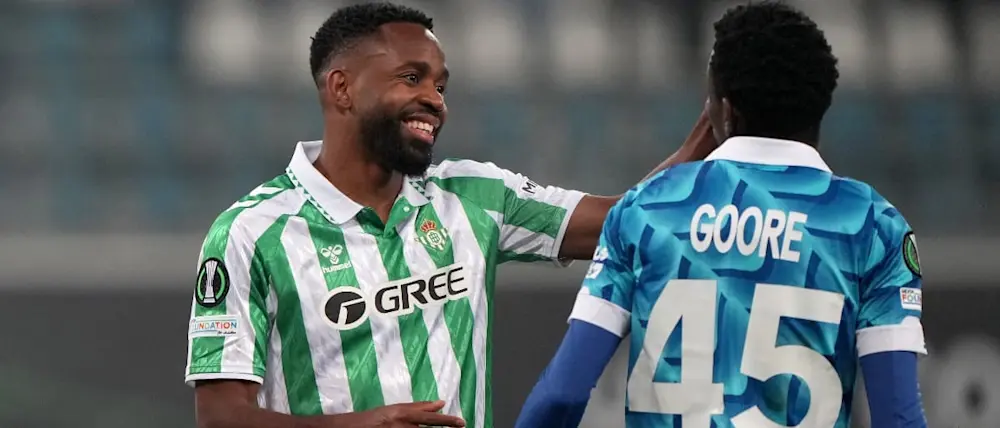football 2025 conference league gent real betis bakambu