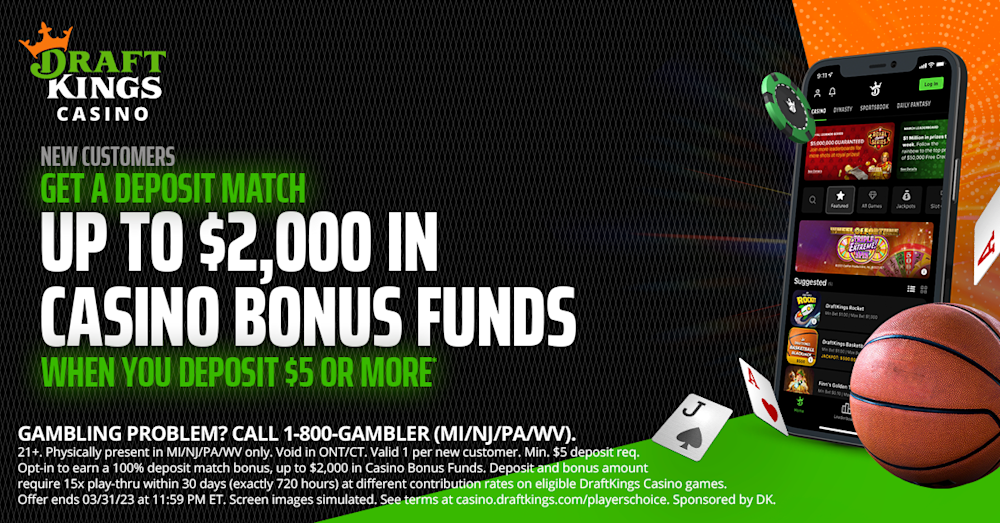 DraftKings Casino: Up To $2000 In Bonus Funds