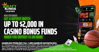 DraftKings Casino: Up To $2000 In Bonus Funds