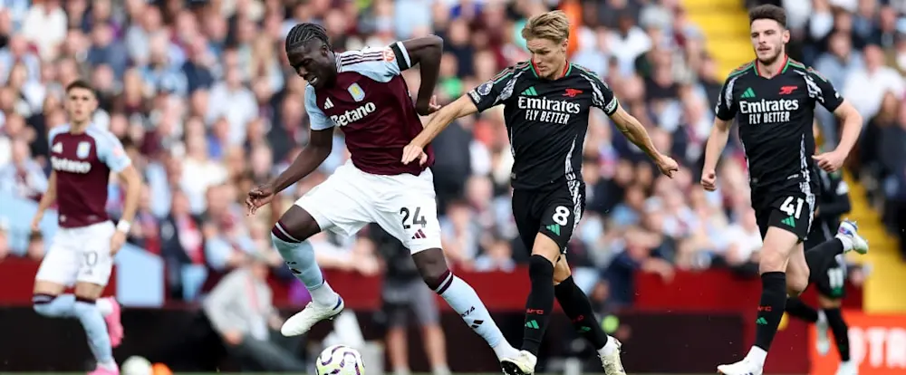 football 2024 premier league aston villa arsenal ball possession