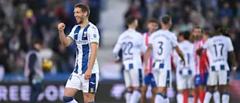 football 2025 spain liga ea sport leganes brasanac celebration post match