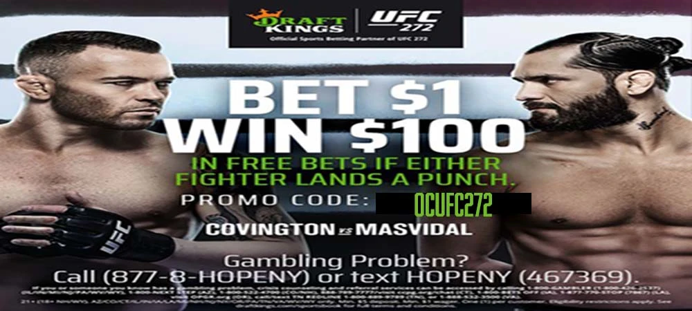 DraftKings UFC 272 2