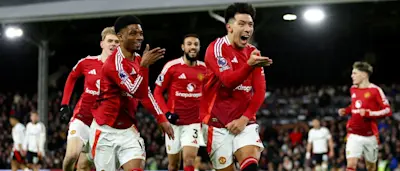 football 2025 england premier league manchester united lisandro goal celebration
