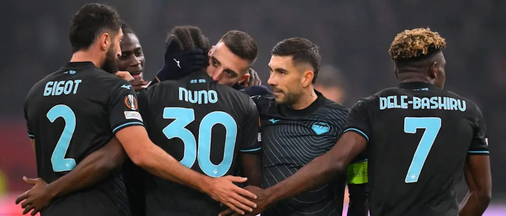 football 2024 europa league lazio goal celebration