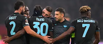 football 2024 europa league lazio goal celebration