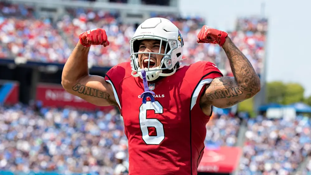 James Conner Cardinals flexing