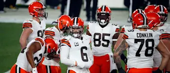 Baker Mayfield Cleveland Browns Huddle