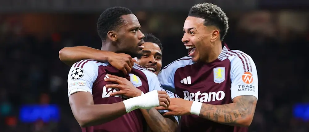 football 2024 champions league aston villa home goal celebration
