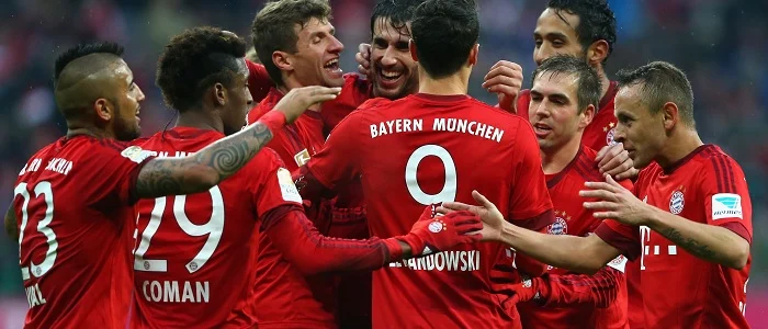 r football bundesliga bayernmuenchen celebrating
