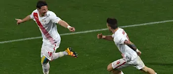 r football serieb bari celebration