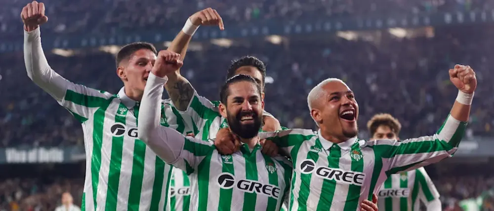 football 2024 spain liga ea sport real betis isco goal celebration
