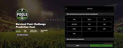 Barstool punt challenge pool