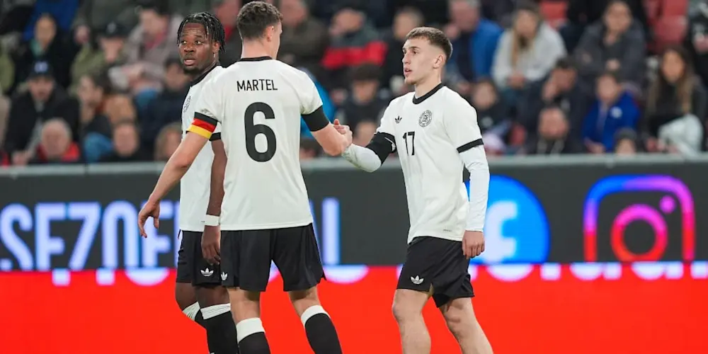 international u21 european2025 germany goal celebration