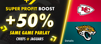 Bet365 50% Profit Boost Chiefs vs Jaguars