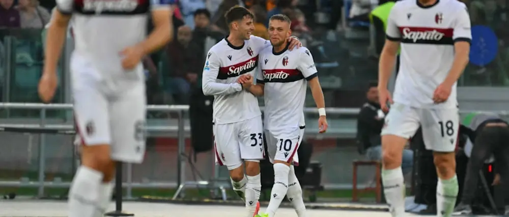 2024 football italy seriea bologna miranda goal celebration